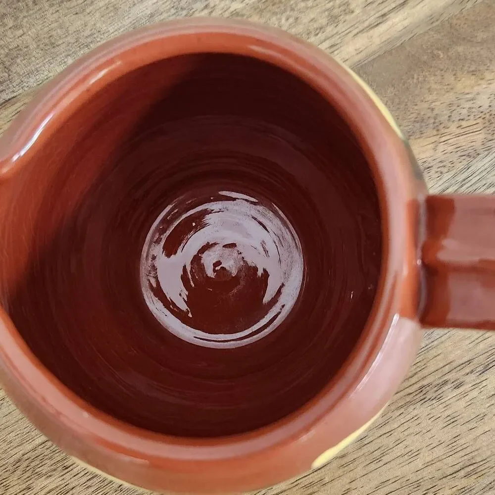Dorothy Long Redware Vintage Pottery Creamer Redware Pottery 1987 Redware